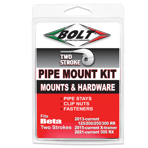 Bolt Motorcycle Hardware Beta 2 Stroke Pipe Mounts RR 2013 - 2024 X Trainer 2015 - 24 RX 300 2021 - 24